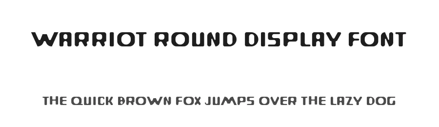 Warriot Round Display Font by ffeeaarr — Decorative Font
