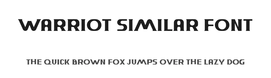 Warriot Similar Font by ffeeaarr — Display Font