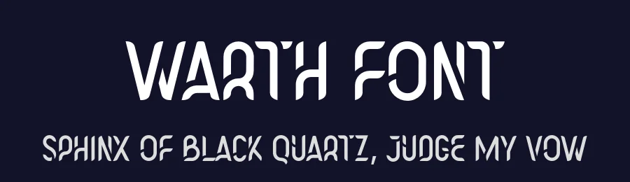 Warth Font by Alpaprana — Display Font — thumbnail 2