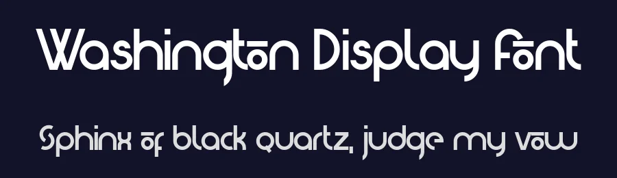 Washington Display Font by sartstudio — Display Font — thumbnail 2