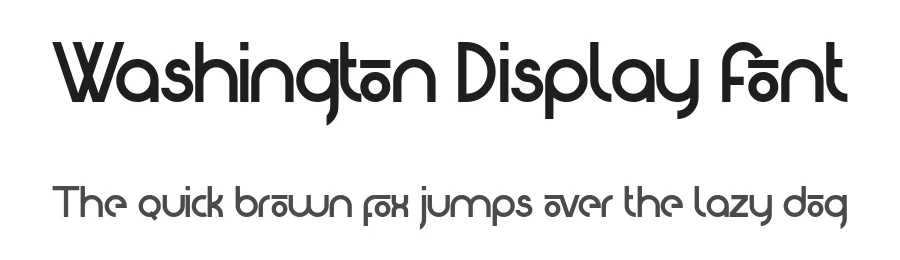 Washington Display Font by sartstudio — Display Font