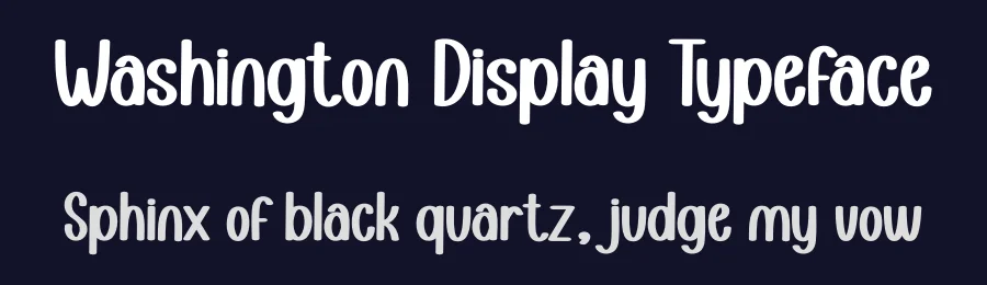 Washington Display Typeface by creativeletter — Display Font — thumbnail 2