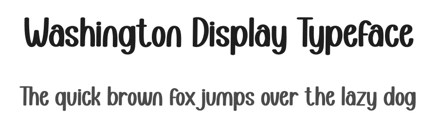 Washington Display Typeface by creativeletter — Display Font