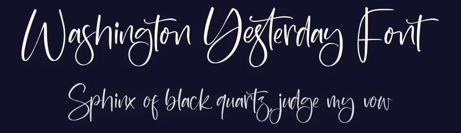 Washington Yesterday Font by perspectype — Script Handwritten Font — thumbnail 2