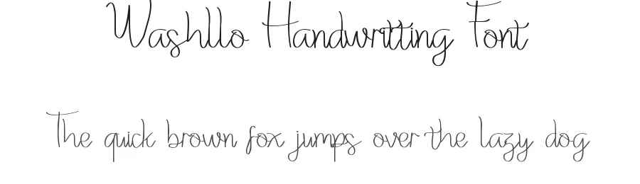 Washllo Handwritting Font by edricstudio — Script Handwritten Font
