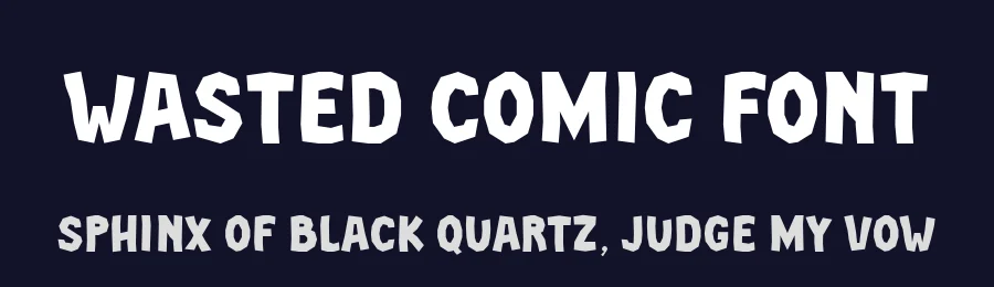 Wasted Comic Font by Anto (7NTypes) — Display Font — thumbnail 2