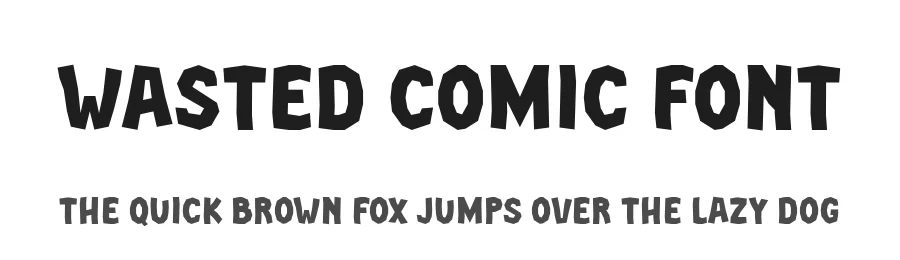 Wasted Comic Font by Anto (7NTypes) — Display Font