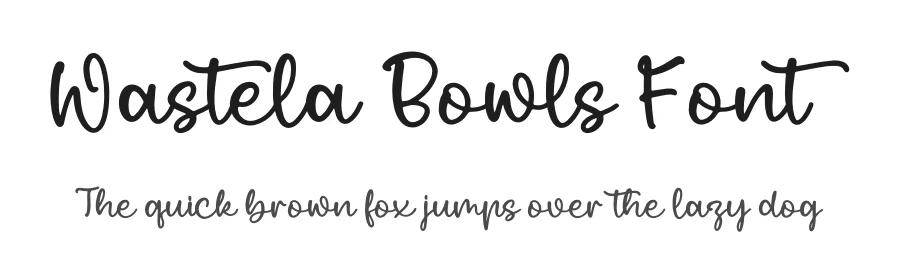 Wastela Bowls Font by perspectype — Script Handwritten Font