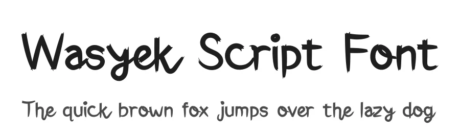 Wasyek Script Font by twinletter — Script Handwritten Font