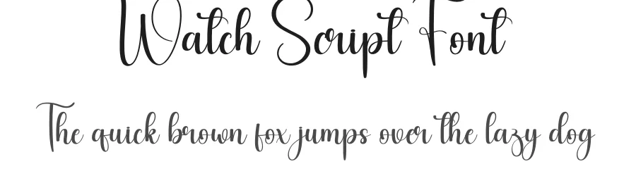 Watch Script Font by andikastudio — Script Handwritten Font