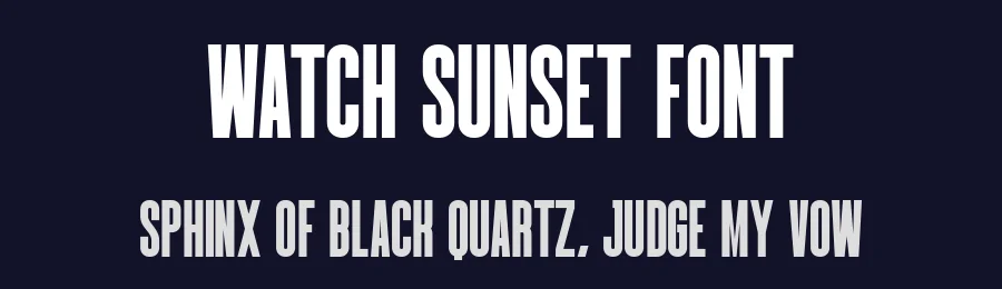 Watch Sunset Font by Craftedtype — Decorative Font — thumbnail 2