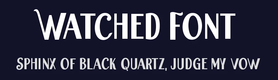 Watched Font by Dumadistyle — Sans Serif Font — thumbnail 2