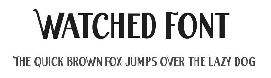 Watched Font by Dumadistyle — Sans Serif Font