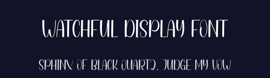 Watchful Display Font by andikastudio — Display Font — thumbnail 2