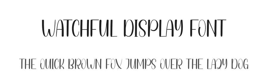 Watchful Display Font by andikastudio β Display Font