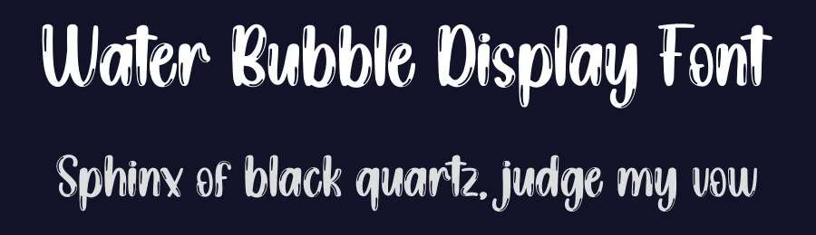 Water Bubble Display Font by creativeletter — Display Font — thumbnail 2