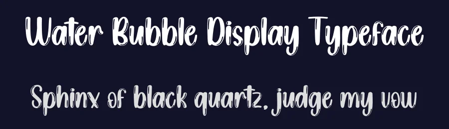 Water Bubble Display Typeface by creativeletter — Display Font — thumbnail 2