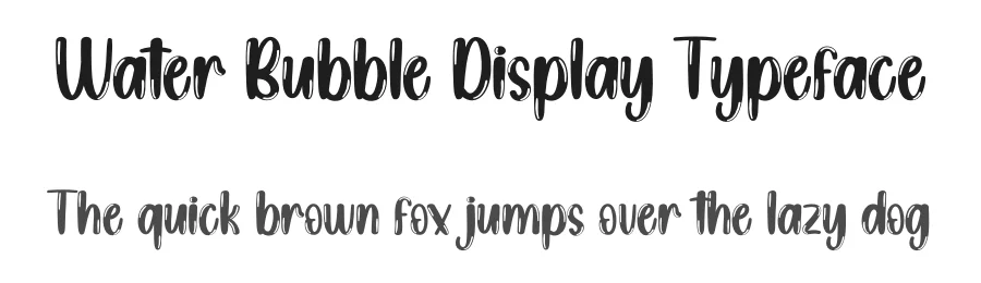 Water Bubble Display Typeface by creativeletter โ Display Font