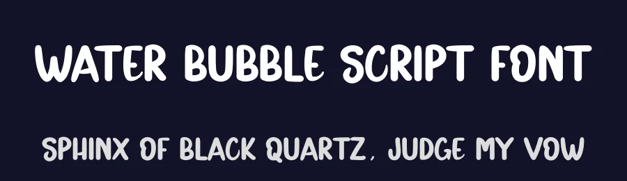 Water Bubble Script Font by andikastudio — Display Font — thumbnail 2