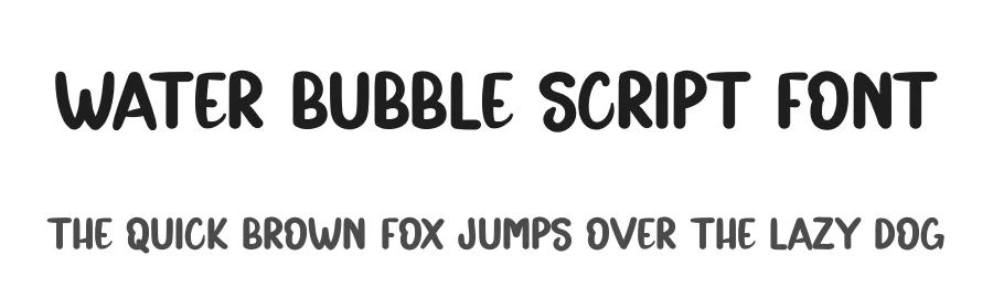 Water Bubble Script Font by andikastudio — Display Font