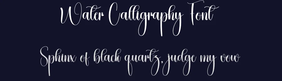 Water Calligraphy Font by creativeletter — Script Handwritten Font — thumbnail 2