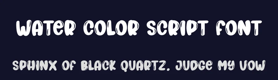 Water Color Script Font by creativeletter — Display Font — thumbnail 2
