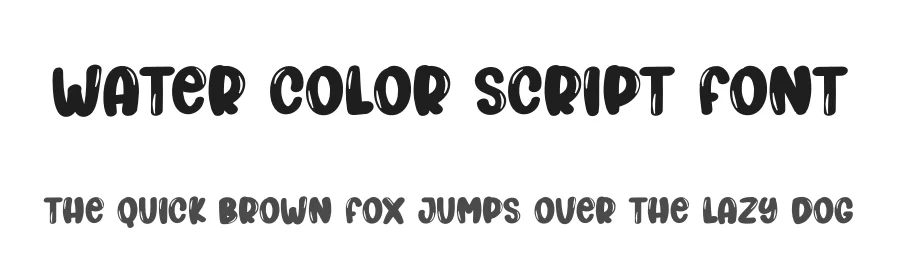Water Color Script Font by creativeletter — Display Font