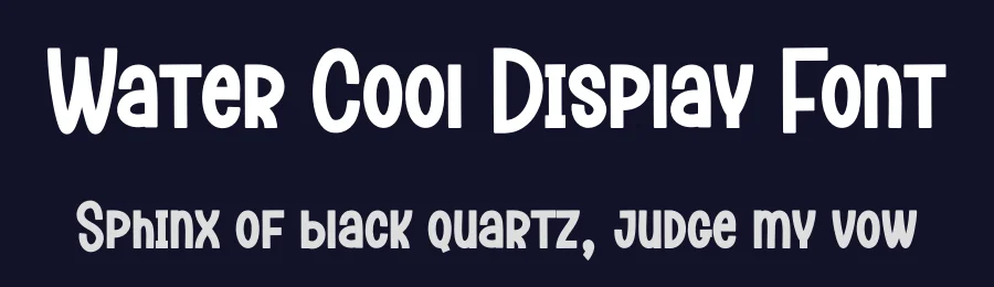 Water Cool Display Font by andikastudio — Display Font — thumbnail 2