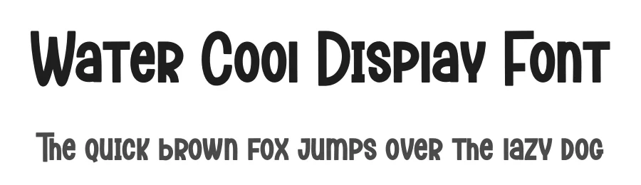 Water Cool Display Font by andikastudio — Display Font