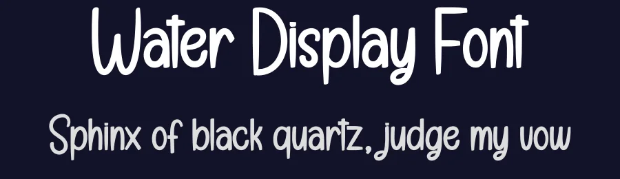Water Display Font by andikastudio — Display Font — thumbnail 2