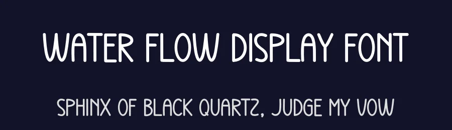 Water Flow Display Font by andikastudio — Script Handwritten Font — thumbnail 2