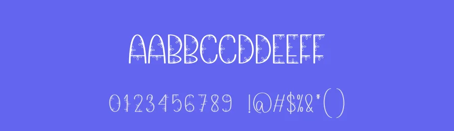 Water Flower Display Font by creativeletter — Display Font — thumbnail 3