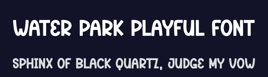 Water Park Playful Font by andikastudio — Display Font — thumbnail 2
