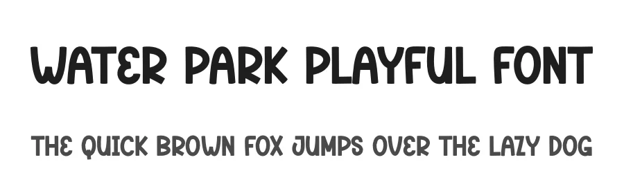 Water Park Playful Font by andikastudio — Display Font
