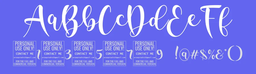 Water Splash Font Trio by Miftahul Arzaq — Script Handwritten Font — thumbnail 3