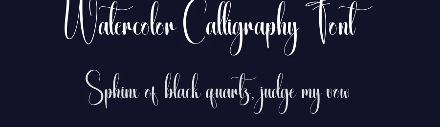Watercolor Calligraphy Font by creativeletter — Script Handwritten Font — thumbnail 2