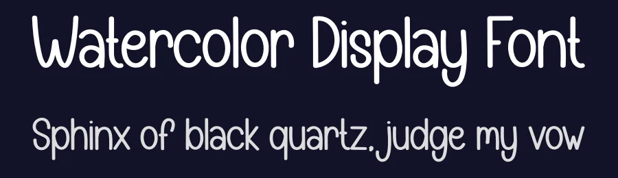 Watercolor Display Font by creativeletter — Display Font — thumbnail 2
