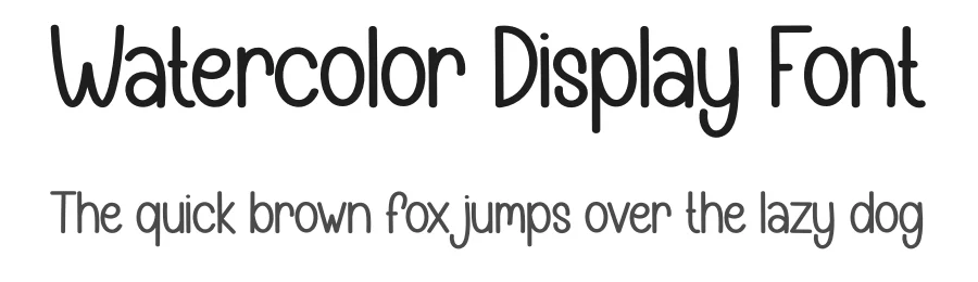 Watercolor Display Font by creativeletter — Display Font