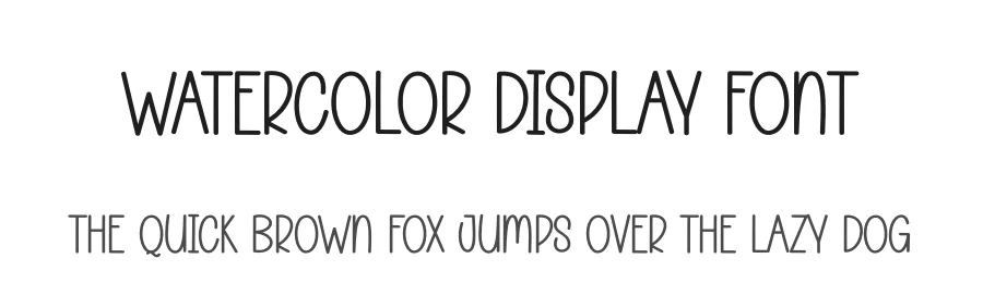 Watercolor Display Font by creativeletter — Script Handwritten Font