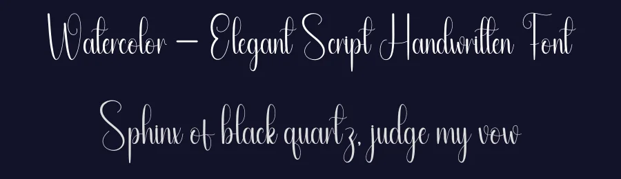 Watercolor – Elegant Script Handwritten Font by andikastudio — Script Handwritten Font — thumbnail 2