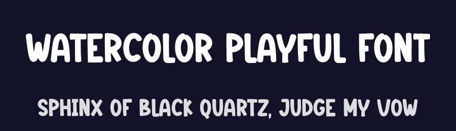 Watercolor Playful Font by creativeletter — Script Handwritten Font — thumbnail 2