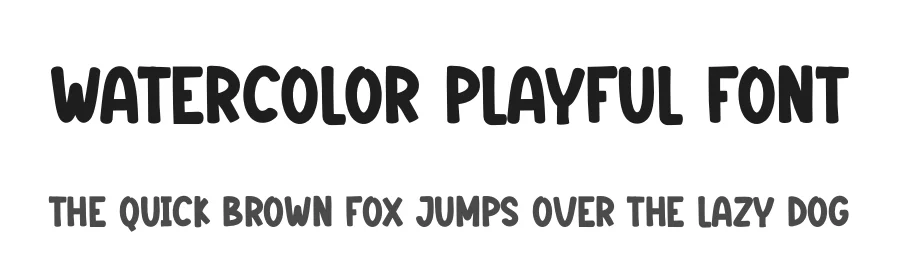 Watercolor Playful Font by creativeletter — Script Handwritten Font