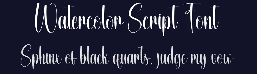 Watercolor Script Font by creativeletter — Script Handwritten Font — thumbnail 2
