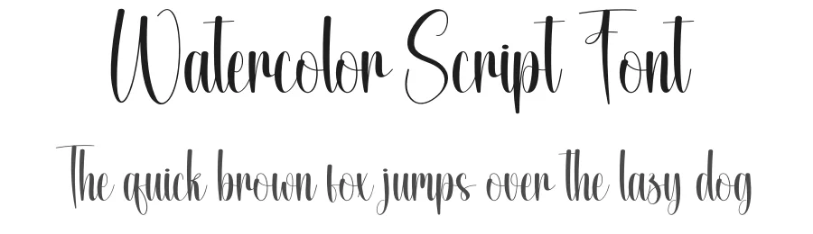 Watercolor Script Font by creativeletter — Script Handwritten Font