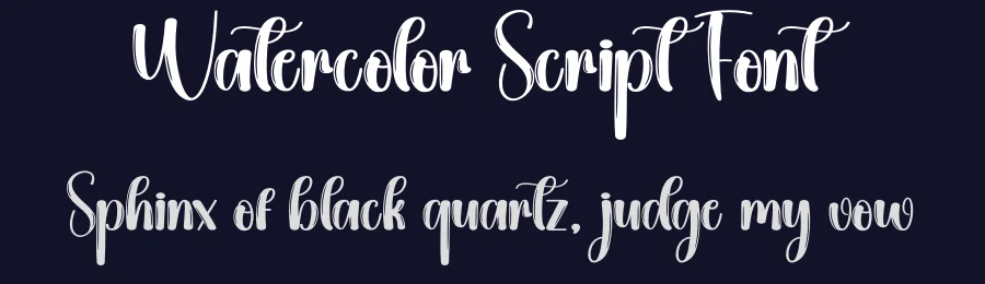Watercolor Script Font by creativeletter — Script Handwritten Font — thumbnail 2