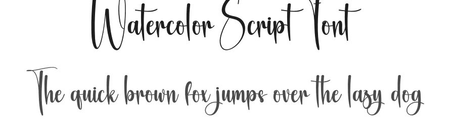 Watercolor Script Font by creativeletter — Script Handwritten Font