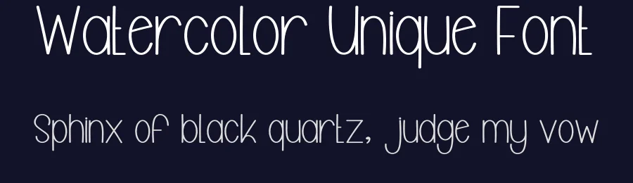 Watercolor Unique Font by inermediaSTUDIO — Display Font — thumbnail 2