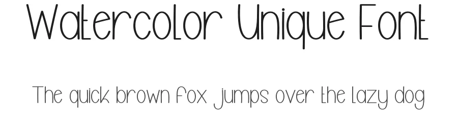 Watercolor Unique Font by inermediaSTUDIO — Display Font