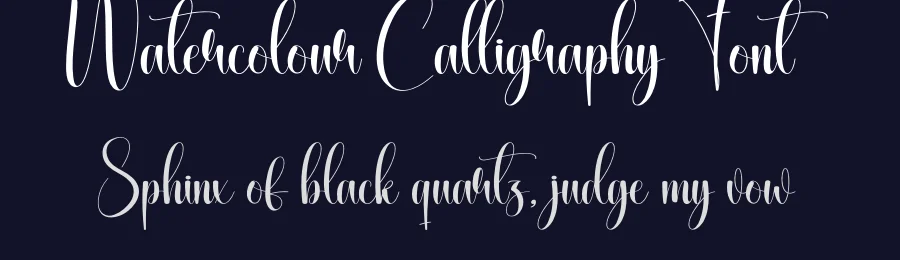 Watercolour Calligraphy Font by creativeletter — Script Handwritten Font — thumbnail 2