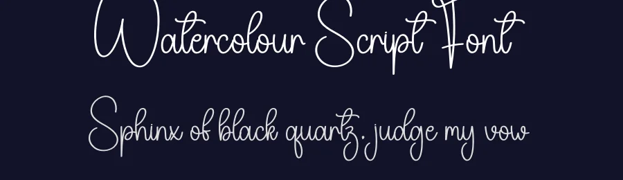 Watercolour Script Font by creativeletter — Script Handwritten Font — thumbnail 2
